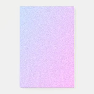 Pastel Ombre Glitter Post-it Notes