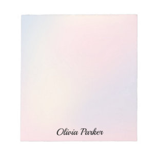 Pastel Ombré Personalised Notepad for Kids