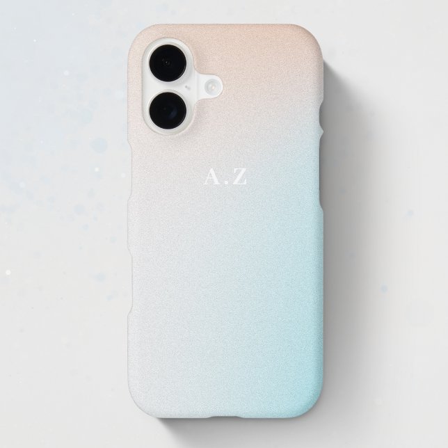 Pastel Ombre Sky Custom Initial Monogram (Creator Uploaded)
