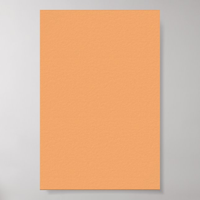 Pastel Orange Background on a Poster (Front)