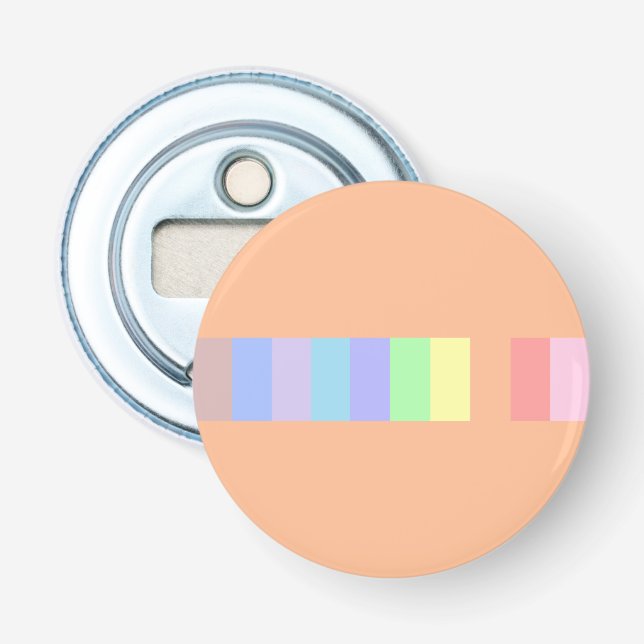 Pastel Orange Bottle Opener (Front)