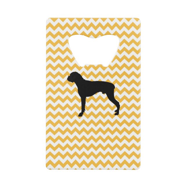 Pastel Orange Chevron With Boxer Silhouette (Front)