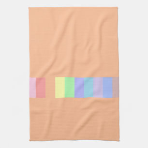 Pastel Orange Tea Towel