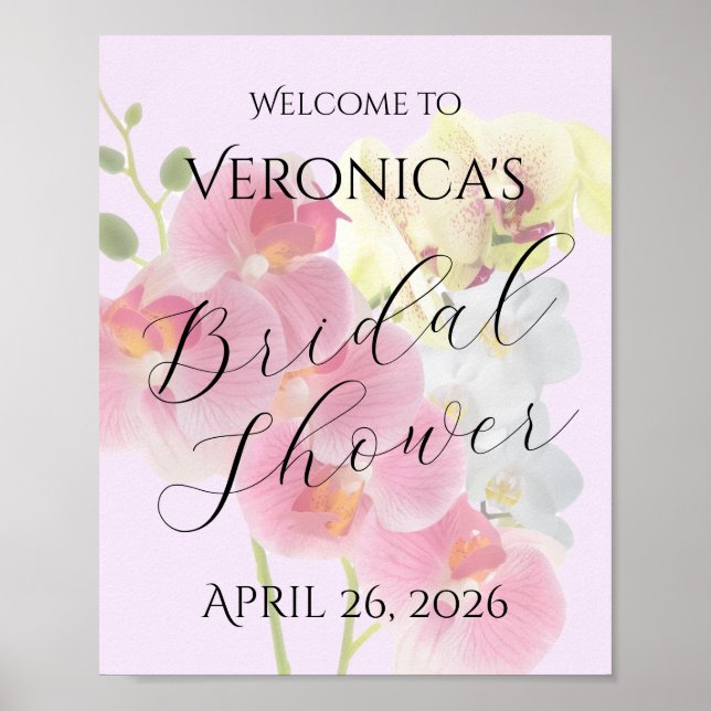 Pastel Orchid Poster (Front)