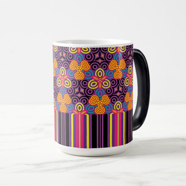 Pastel Ornament Pattern with Seamless Design Magic Mug (Front Right)