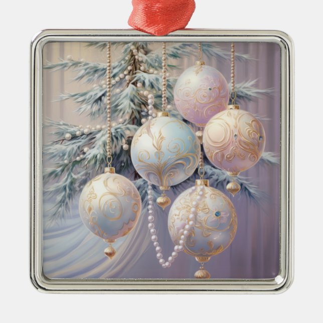 Pastel Ornaments Christmas Ornament (Front)