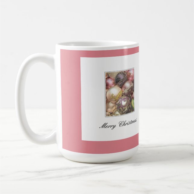 Pastel ornaments coffee mug (Left)