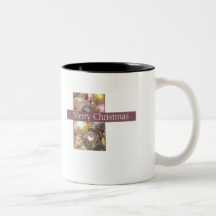 Pastel ornaments Two-Tone coffee mug