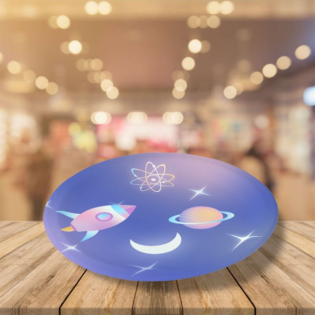 Pastel Outer Space Paper Plate (Creator Uploaded)