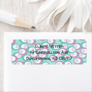 Pastel Ovals Return Address Label