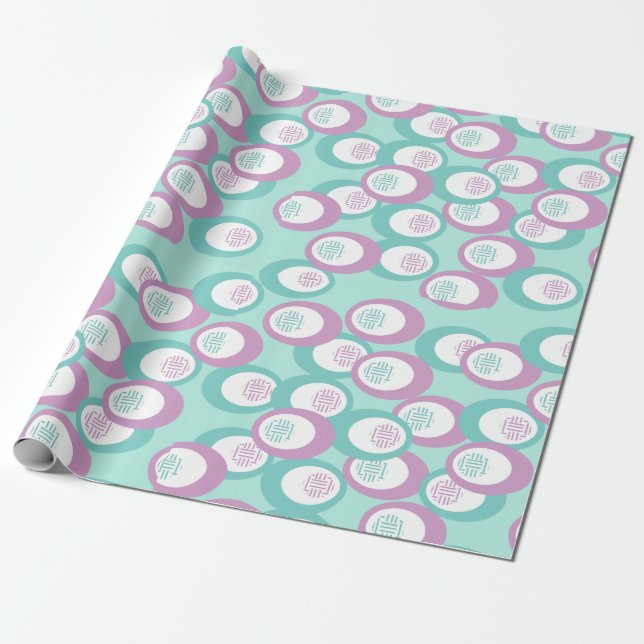 Pastel Ovals  Wrapping Paper (Unrolled)
