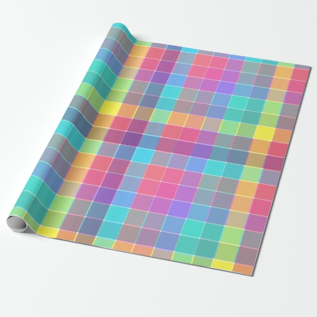 Pastel Overlap Wrapping Paper (Unrolled)