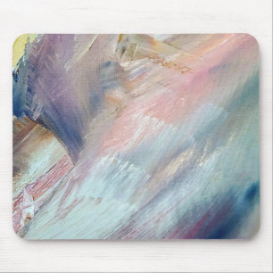 Pastel Paint Abstract Mouse Pad