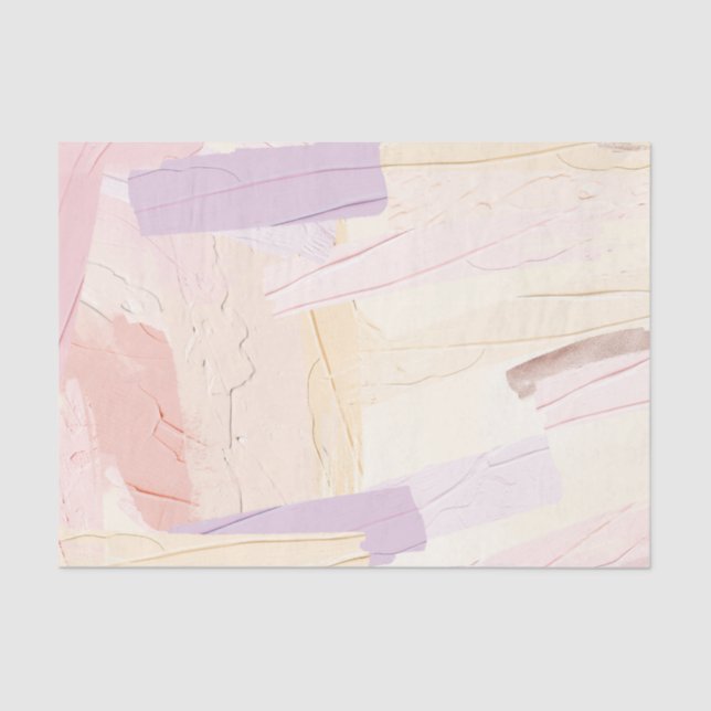 Pastel Paint Brush Strokes Tissue Paper (Front)