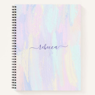 Pastel Paint Strokes Notebook