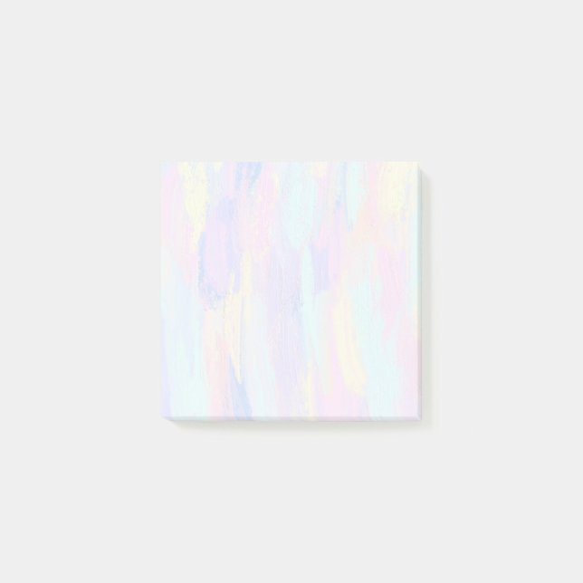 Pastel Paint Strokes Post-it Notes (Front)