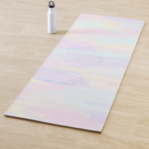 Pastel Paint Strokes Yoga Mat
