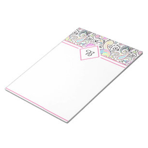 Pastel paisley band notepad