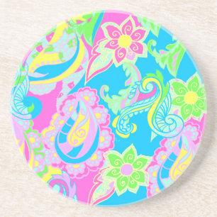 Pastel Paisley Bloom Coaster