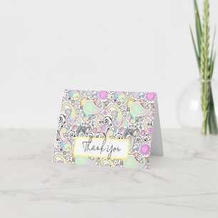 Pastel paisley custom card