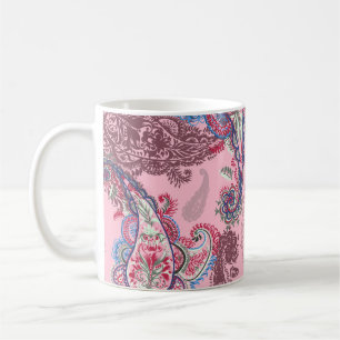 Pastel paisley, traditional ethnic seamless patter coffee mug