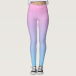 Pastel Pale Pink and Blue Gradient Leggings<br><div class="desc">A simple yet gorgeous gradient of pale pink and blue. Click the 'Customise' button to change the direction of the gradient.</div>