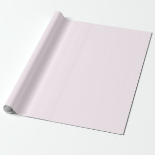 Pastel Pale Pinkish White Solid Colour Wrapping Paper