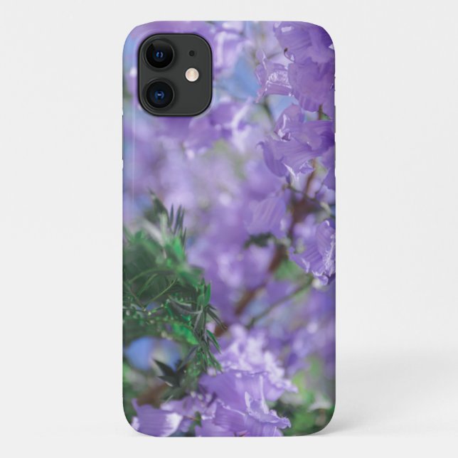Pastel Pale Purple Jacaranda Flower iPhone 11 Case (Back)
