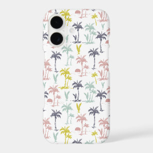 Pastel Palm Tree by the Beach Pattern