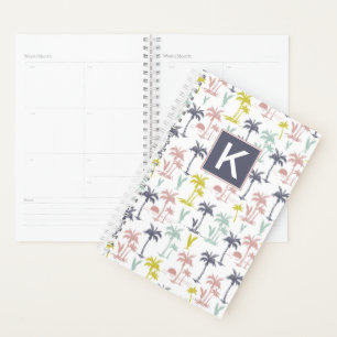 Pastel Palm Tree by the Beach Pattern Planner