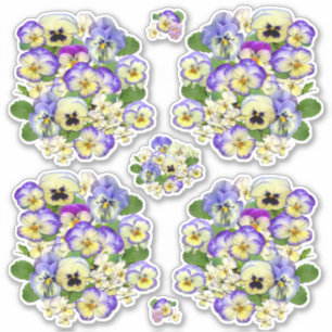 Pastel Pansies Vinyl