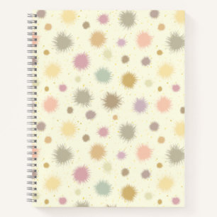 Pastel Party Pollen - seamless pattern. Notebook