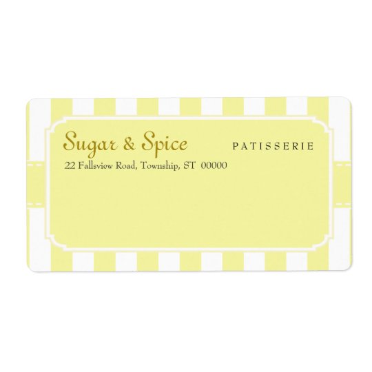 Pastel Patisserie Shipping Label
