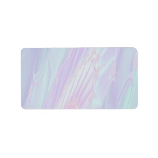 Pastel Pattern Fractal - Sea Shell Style. Label