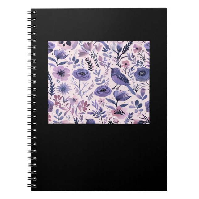 Pastel Pattern - Whimsigoth Cottagecore Notebook (Front)