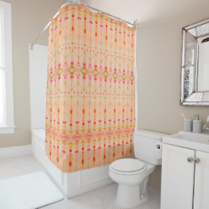 Pastel Patterned Modern Shower Curtain
