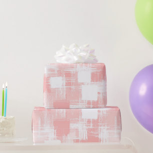 Pastel Peach Pink Soft Blend Abstract Pattern Wrapping Paper
