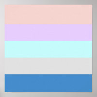 pastel peach purple mint grey blue colour block