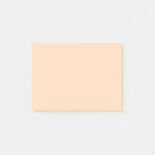 Pastel Peach Solid Colour   Classic   Elegant Post-it Notes