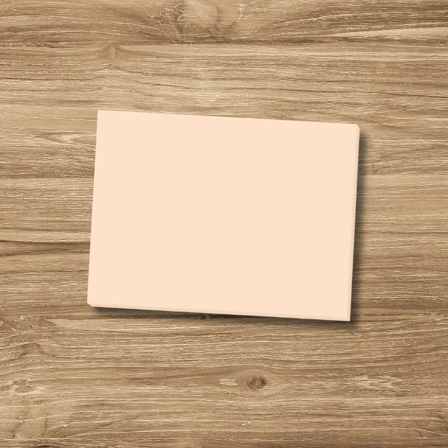 Pastel Peach Solid Colour | Classic | Elegant Post-it Notes (Creator Uploaded)