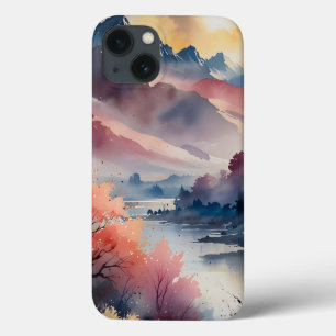 Pastel Peaks and Calm Waters iPhone 13 Case