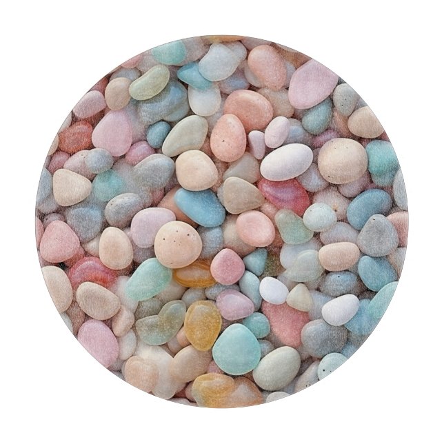 Pastel Pebbles Cutting Board (Front)