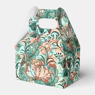 Pastel Peony Tulip Crocus William Morris Pattern Favour Box