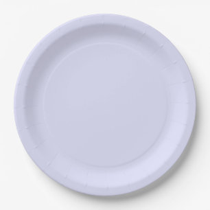 Pastel Periwinkle Purple Paper Plate