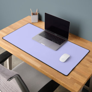 Pastel Periwinkle Solid Colour Classic Elegant Desk Mat