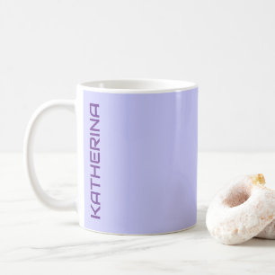 Pastel Periwinkle Solid Colour Personalised  Coffee Mug