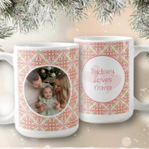 Pastel Personalised Photo Mug With Message