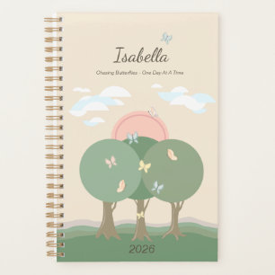 Pastel Personalized Butterfly Affirmation  Planner