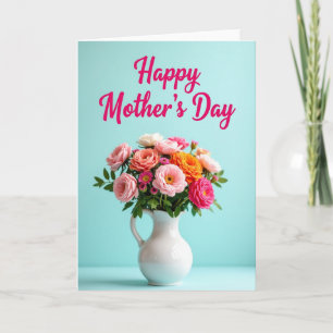 Pastel Petals Mothers Day Card