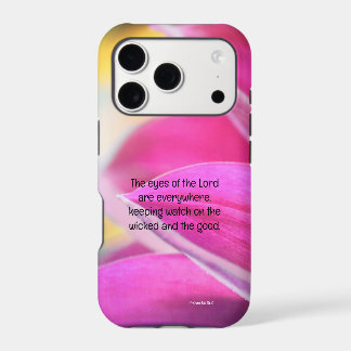 Pastel Petals Proverbs 15:3 iPhone 17 Pro Case